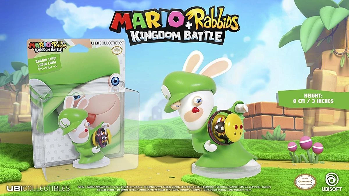 Ubisoft Mario + Rabbids Kingdom Battle: Rabbid Luigi 8cm Figur 1 Ubisoft Mario + Rabbids Kingdom Battle: Rabbid Luigi 8cm Figur