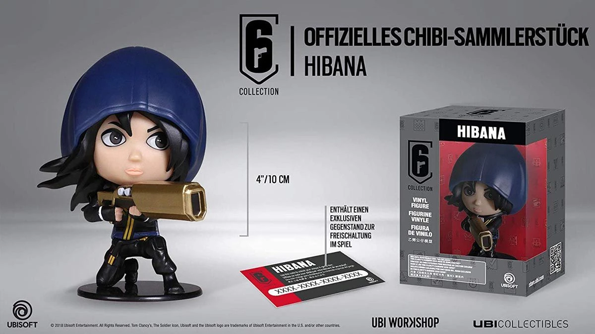 Ubisoft Six Collection 2 - Hibana 10cm Vinyl Figur 1 Ubisoft Six Collection 2 - Hibana 10cm Vinyl Figur