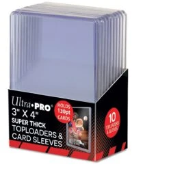 Ultra Pro Topload & Card Sleeves - 130pt - 3x4-Inch (10 Stück)