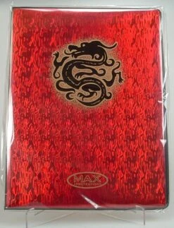 9 Pocket Portfolio China Dragon Red Wave