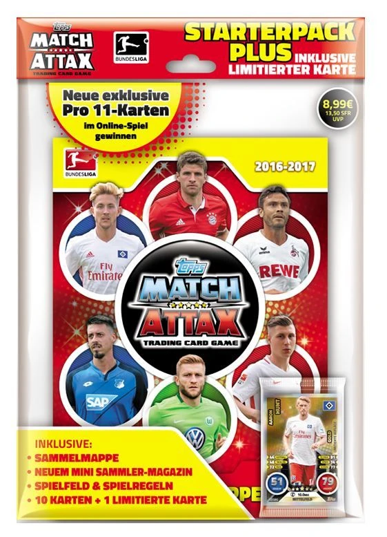 Topps 2016-2017 Match Attax Starterpack PLUS (DE) 1 Topps 2016-2017 Match Attax Starterpack PLUS (DE)