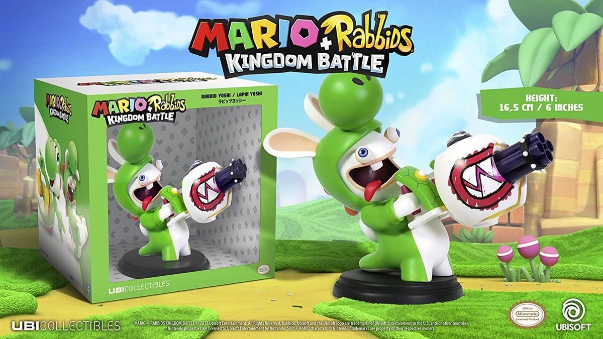 Ubisoft Mario + Rabbids Kingdom Battle: Rabbid Yoshi 16cm Figur 1 Ubisoft Mario + Rabbids Kingdom Battle: Rabbid Yoshi 16cm Figur
