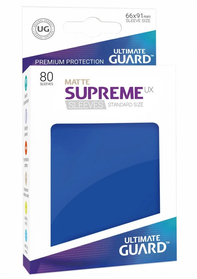 UG Supreme UX Sleeves - Standard Matt Blau (80 St.) 1 UG Supreme UX Sleeves - Standard Matt Blau (80 St.)