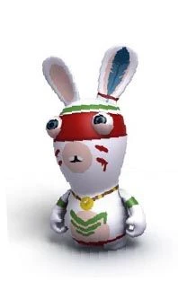 Ubisoft Rayman Raving Rabbids - Zeitreise Figur Indianer
