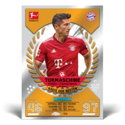 Topps Match Attax Chrome Bundesliga 2021/2022 - Booster Display (DE) -NECA Store lewandowski card 1 1 1