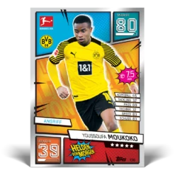 Topps Match Attax Chrome Bundesliga 2021/2022 - Booster Display (DE) -NECA Store moukoko card 1