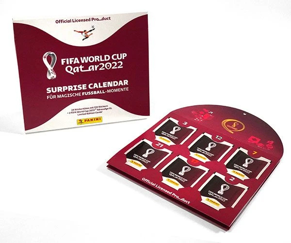 Panini 2022 FIFA World Cup Qatar Sticker Adventskalender Set (DE) 2 Panini 2022 FIFA World Cup Qatar Sticker Adventskalender Set (DE) – Bild 2